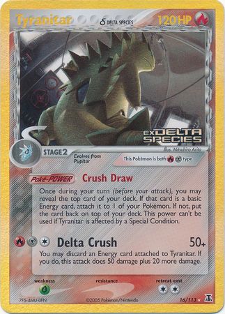 Tyranitar (16/113) (Delta Species) (Stamped) [EX: Delta Species] | Gamers Paradise
