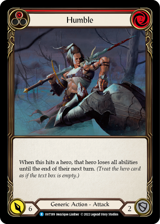 Humble (Red) [OUT189] (Outsiders)  Rainbow Foil | Gamers Paradise
