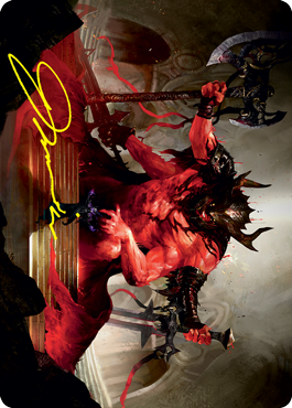 Awaken the Blood Avatar Art Card (Gold-Stamped Signature) [Strixhaven: School of Mages Art Series] | Gamers Paradise