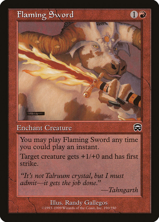 Flaming Sword [Mercadian Masques] | Gamers Paradise