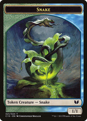 Snake (021) // Saproling Double-Sided Token [Commander 2015 Tokens] | Gamers Paradise