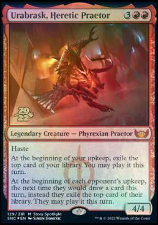 Urabrask, Heretic Praetor [Streets of New Capenna Prerelease Promos] | Gamers Paradise