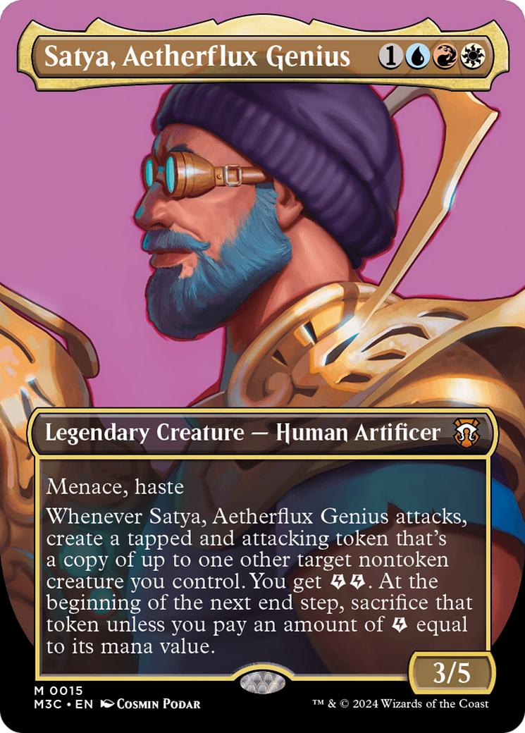 Satya, Aetherflux Genius (Borderless) [Modern Horizons 3 Commander] | Gamers Paradise