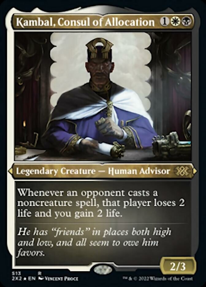 Kambal, Consul of Allocation (Foil Etched) [Double Masters 2022] | Gamers Paradise