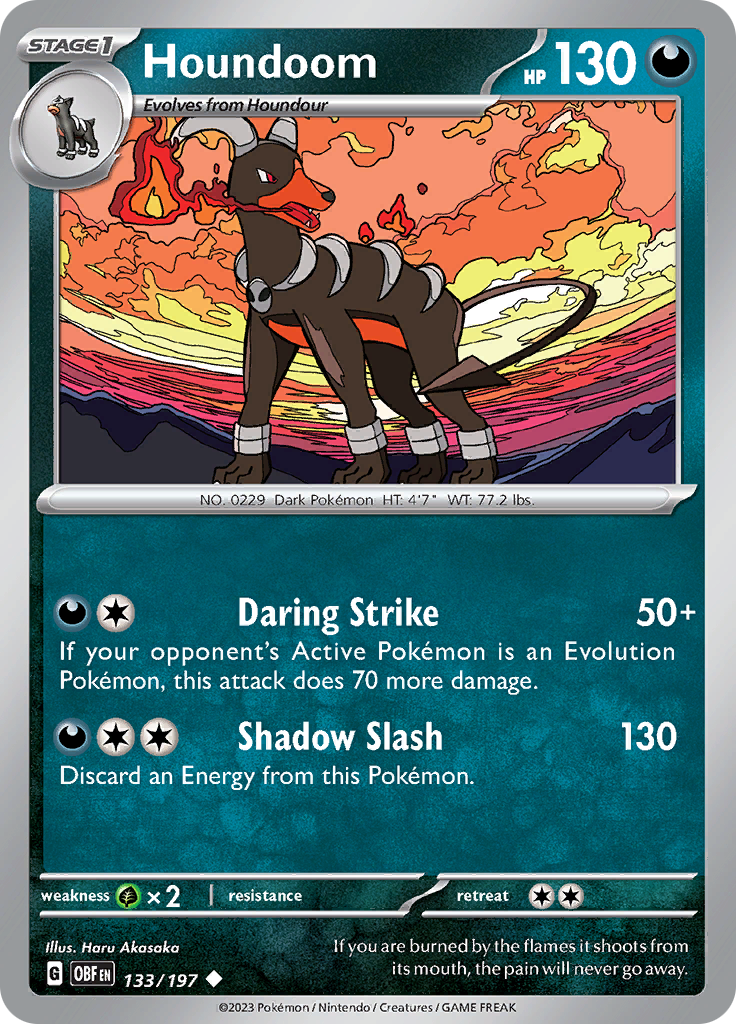 Houndoom (133/197) [Scarlet & Violet: Obsidian Flames] | Gamers Paradise