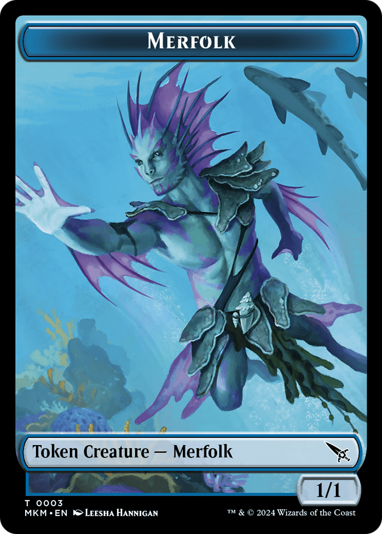 Merfolk Token [Murders at Karlov Manor Tokens] | Gamers Paradise