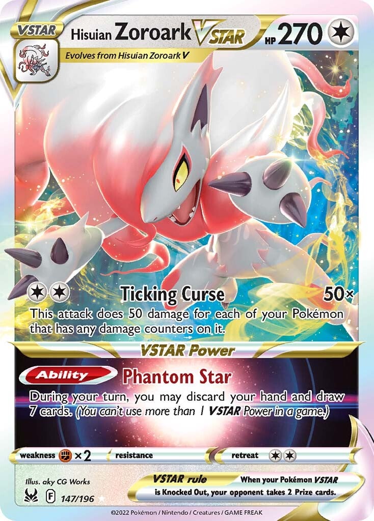 Hisuian Zoroark VSTAR (147/196) [Sword & Shield: Lost Origin] | Gamers Paradise