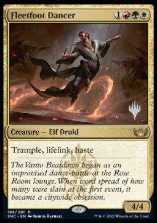 Fleetfoot Dancer (Promo Pack) [Streets of New Capenna Promos] | Gamers Paradise