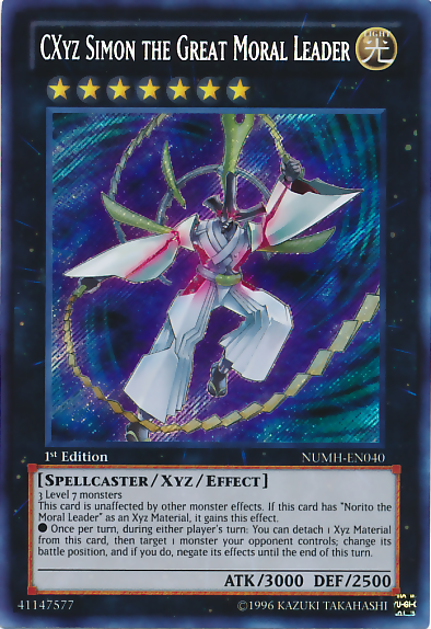 CXyz Simon the Great Moral Leader [NUMH-EN040] Secret Rare | Gamers Paradise