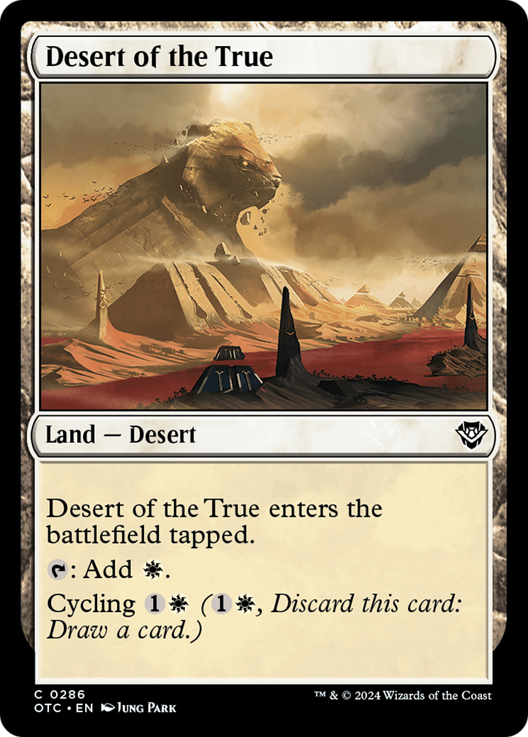 Desert of the True [Outlaws of Thunder Junction Commander] | Gamers Paradise