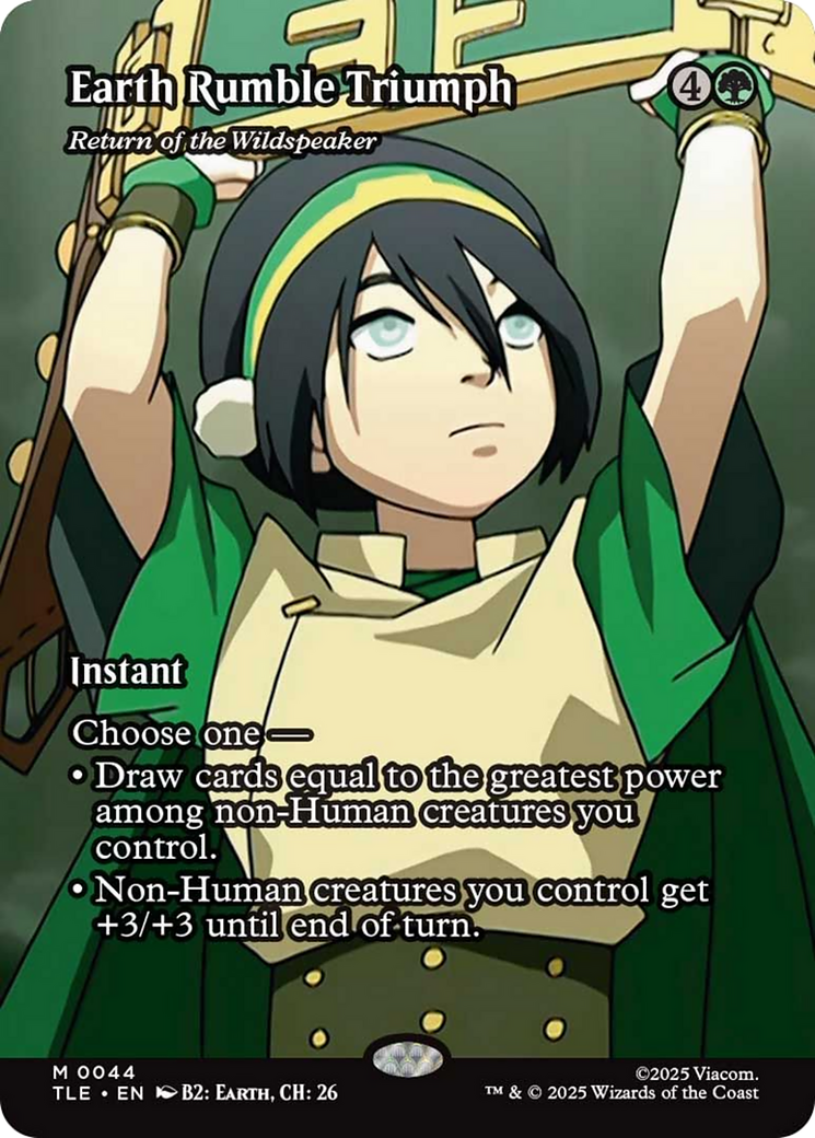 Earth Rumble Triumph - Return of the Wildspeaker (Borderless) [Avatar: The Last Airbender: Eternal-Legal] | Gamers Paradise