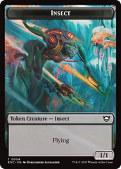 Insect // Golem (0013) Double-Sided Token [Edge of Eternities Commander Tokens] | Gamers Paradise