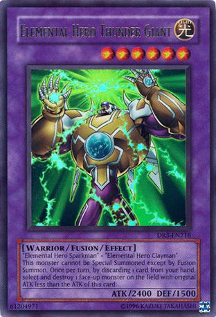 Elemental Hero Thunder Giant [DR3-EN216] Ultra Rare | Gamers Paradise