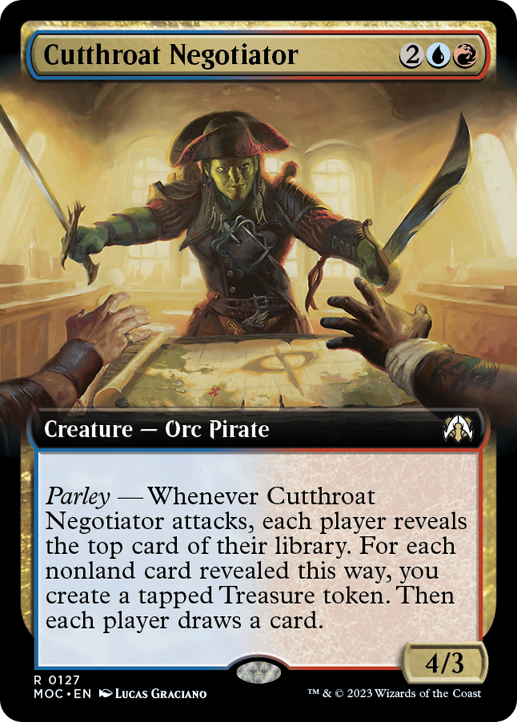 Cutthroat Negotiator (Extended Art) [March of the Machine Commander] | Gamers Paradise