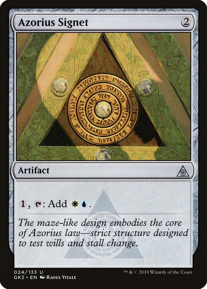 Azorius Signet [Ravnica Allegiance Guild Kit] | Gamers Paradise