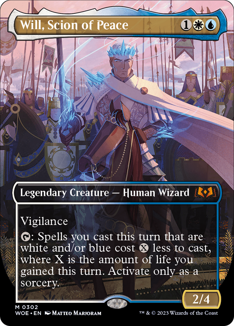 Will, Scion of Peace (Borderless Alternate Art) [Wilds of Eldraine] | Gamers Paradise