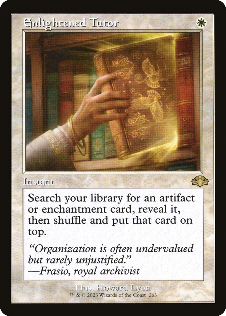 Enlightened Tutor (Retro) [Dominaria Remastered] | Gamers Paradise