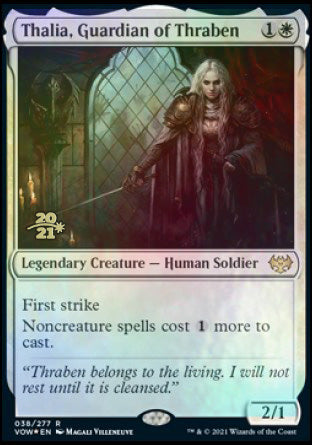 Thalia, Guardian of Thraben [Innistrad: Crimson Vow Prerelease Promos] | Gamers Paradise