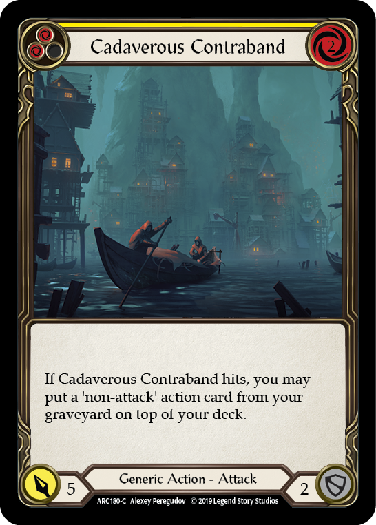 Cadaverous Contraband (Yellow) [ARC180-C] (Arcane Rising)  1st Edition Normal | Gamers Paradise