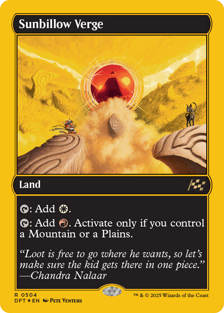 Sunbillow Verge (First-Place Foil) [Aetherdrift] | Gamers Paradise