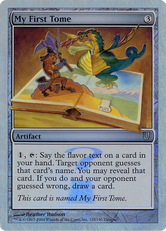 My First Tome (Alternate Foil) [Unhinged] | Gamers Paradise