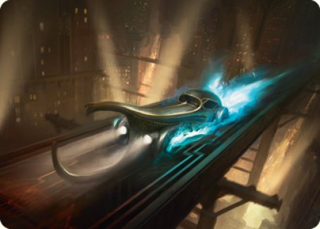 Run Out of Town Art Card [Streets of New Capenna Art Series] | Gamers Paradise