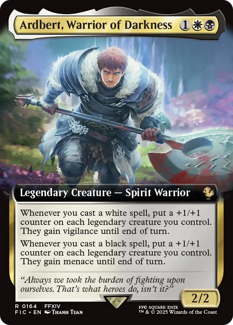 Ardbert, Warrior of Darkness (Extended Art) [FINAL FANTASY Commander] | Gamers Paradise