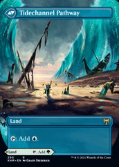 Barkchannel Pathway // Tidechannel Pathway (Borderless Alternate Art) [Kaldheim] | Gamers Paradise