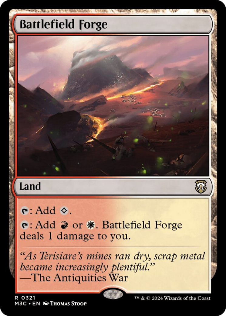 Battlefield Forge (Ripple Foil) [Modern Horizons 3 Commander] | Gamers Paradise