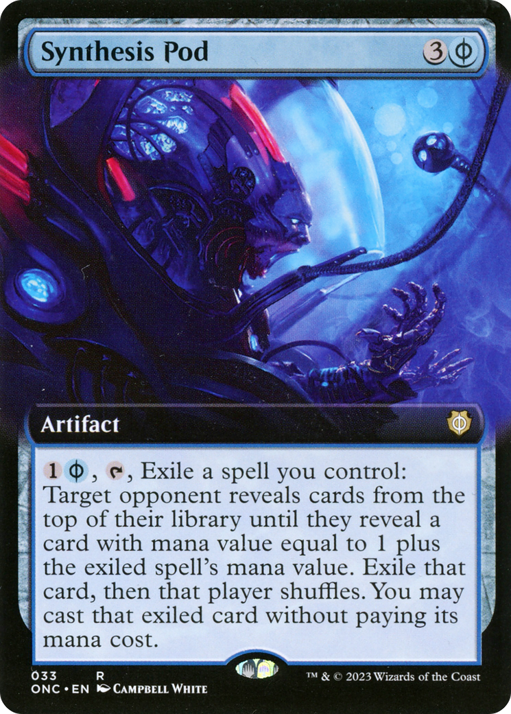 Synthesis Pod (Extended Art) [Phyrexia: All Will Be One Commander] | Gamers Paradise