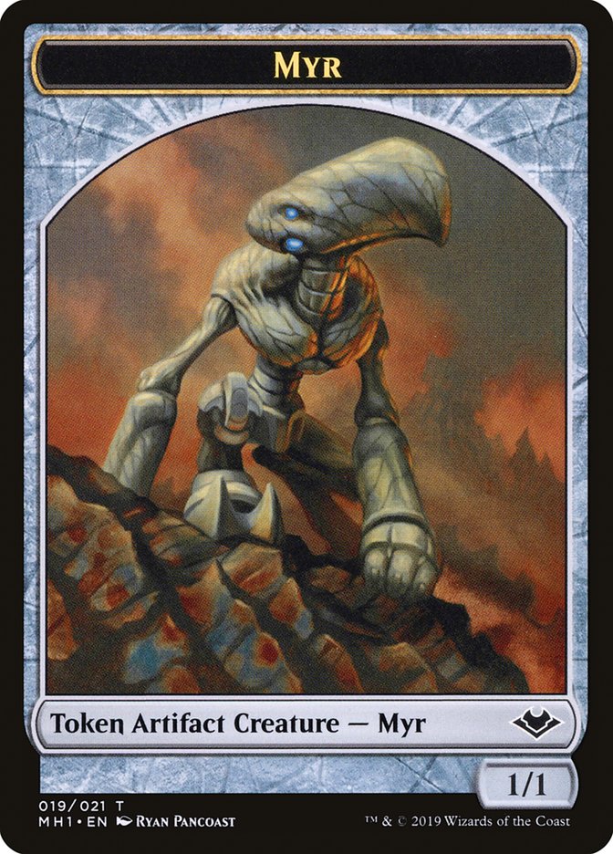 Zombie (007) // Myr (019) Double-Sided Token [Modern Horizons Tokens] | Gamers Paradise