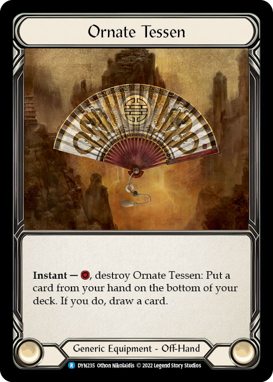 Ornate Tessen [DYN235] (Dynasty)  Cold Foil | Gamers Paradise