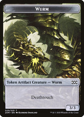 Treasure // Wurm (029) Double-Sided Token [Double Masters Tokens] | Gamers Paradise