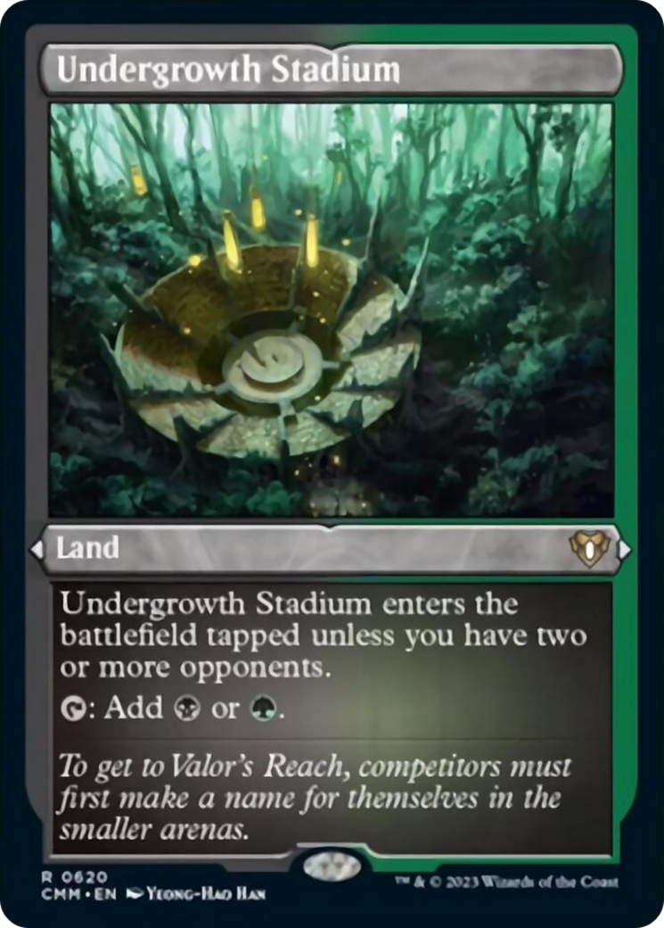 Undergrowth Stadium (Foil Etched) [Commander Masters] | Gamers Paradise