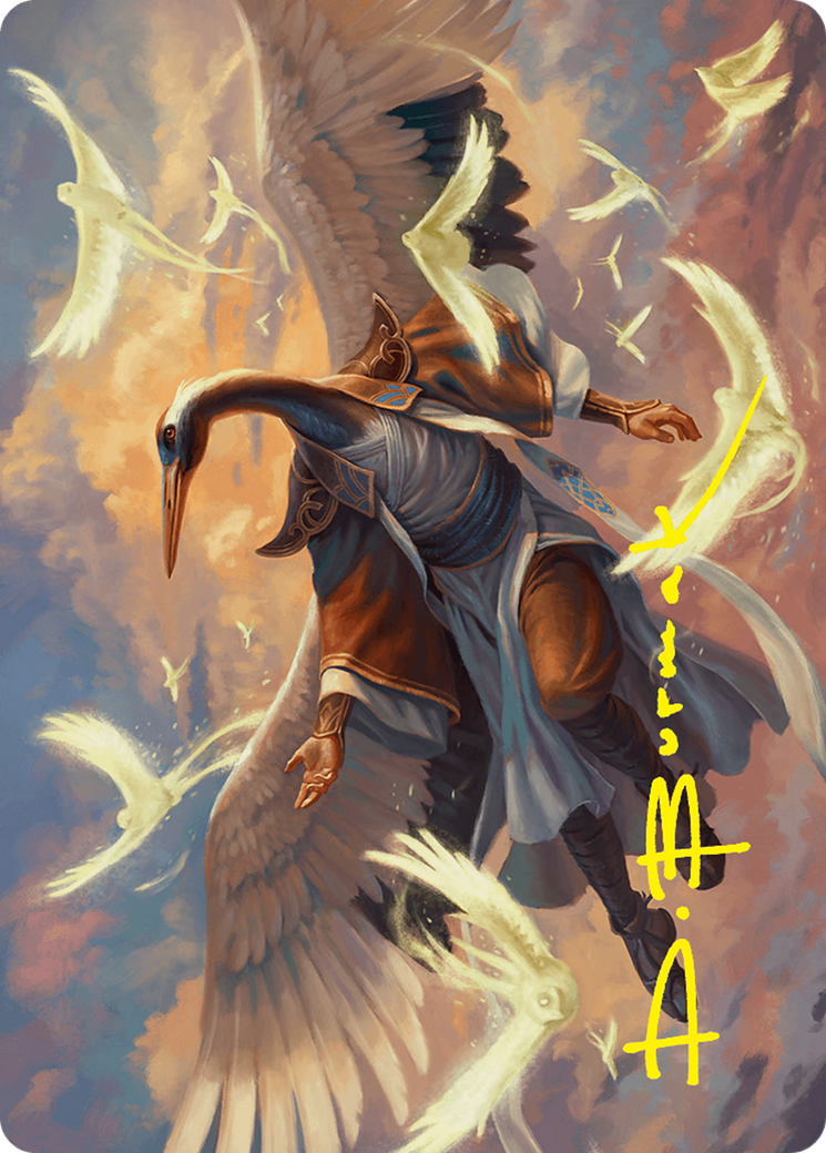 Kykar, Zephyr Awakener Art Card (16/54) (Gold-Stamped Signature) [Foundations Art Series] | Gamers Paradise