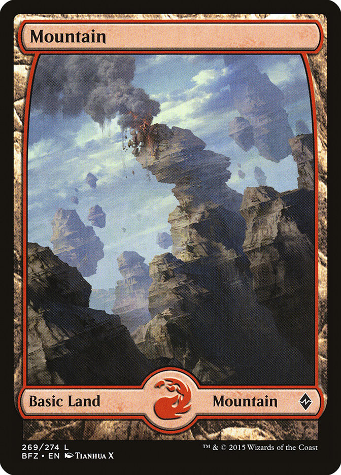 Mountain (269) (Full Art) [Battle for Zendikar] | Gamers Paradise