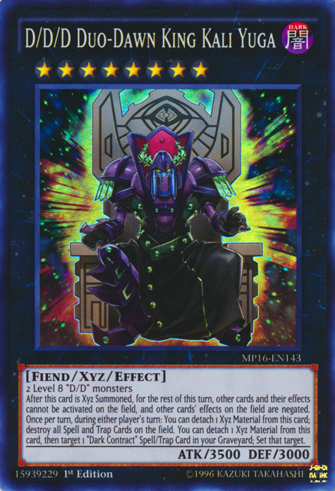 D/D/D Duo-Dawn King Kali Yuga [MP16-EN143] Super Rare | Gamers Paradise