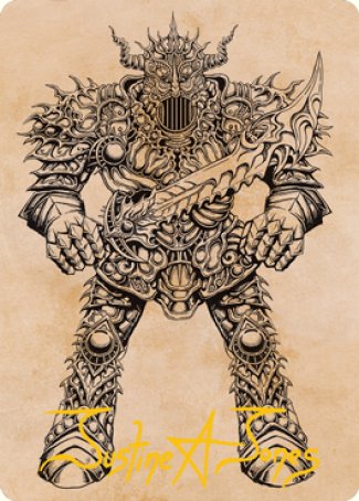 Iron Golem (Showcase) Art Card (Gold-Stamped Signature) [Dungeons & Dragons: Adventures in the Forgotten Realms Art Series] | Gamers Paradise