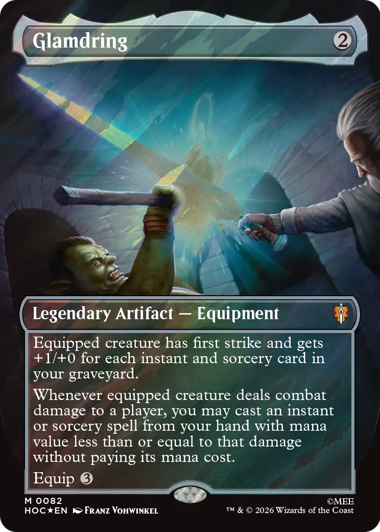 Glamdring (Borderless) (Surge Foil) [The Hobbit: Eternal-Legal] | Gamers Paradise