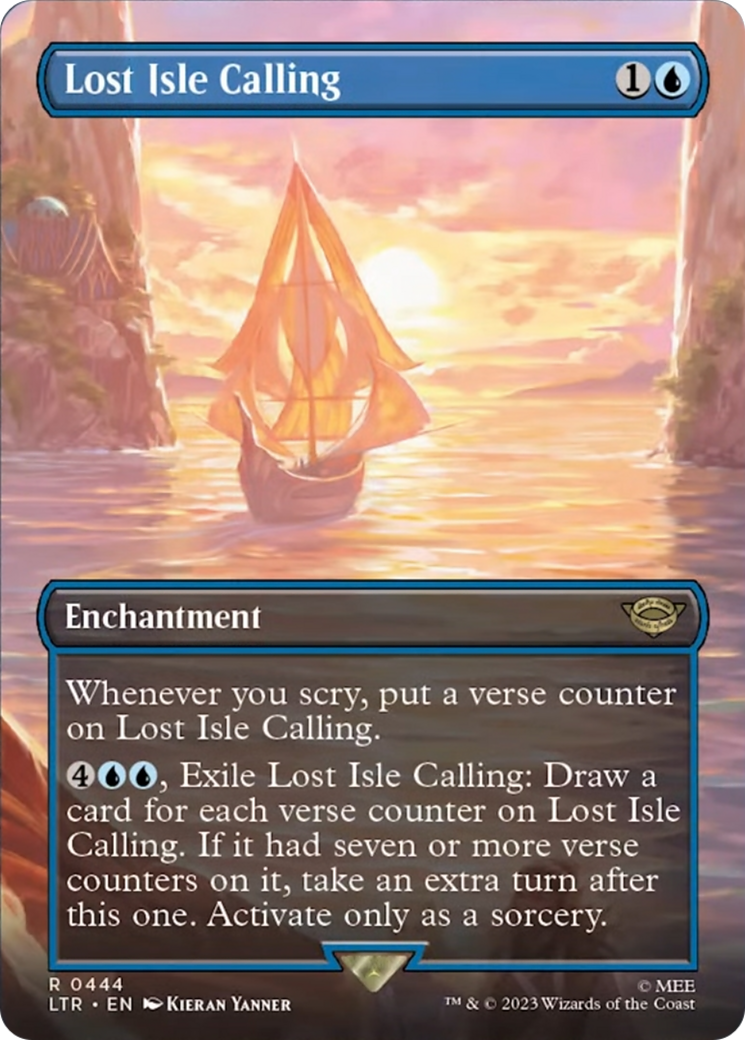 Lost Isle Calling (Borderless Alternate Art) [The Lord of the Rings: Tales of Middle-Earth] | Gamers Paradise