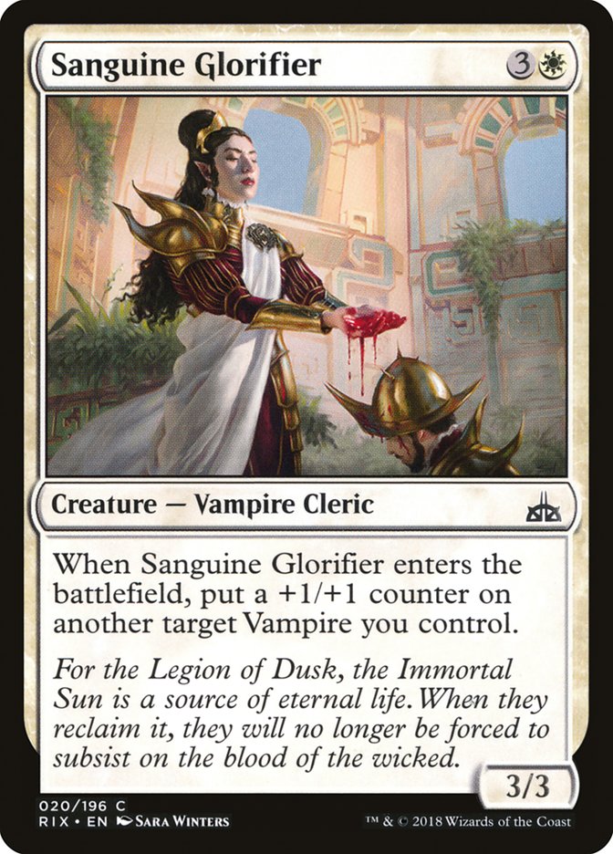 Sanguine Glorifier [Rivals of Ixalan] | Gamers Paradise
