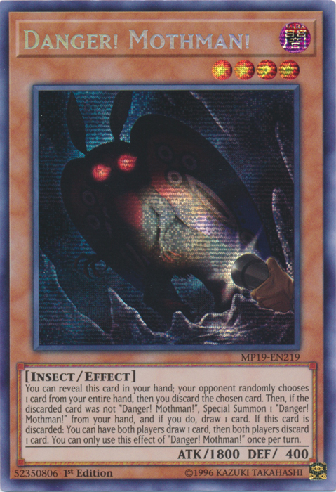 Danger! Mothman! [MP19-EN219] Prismatic Secret Rare | Gamers Paradise