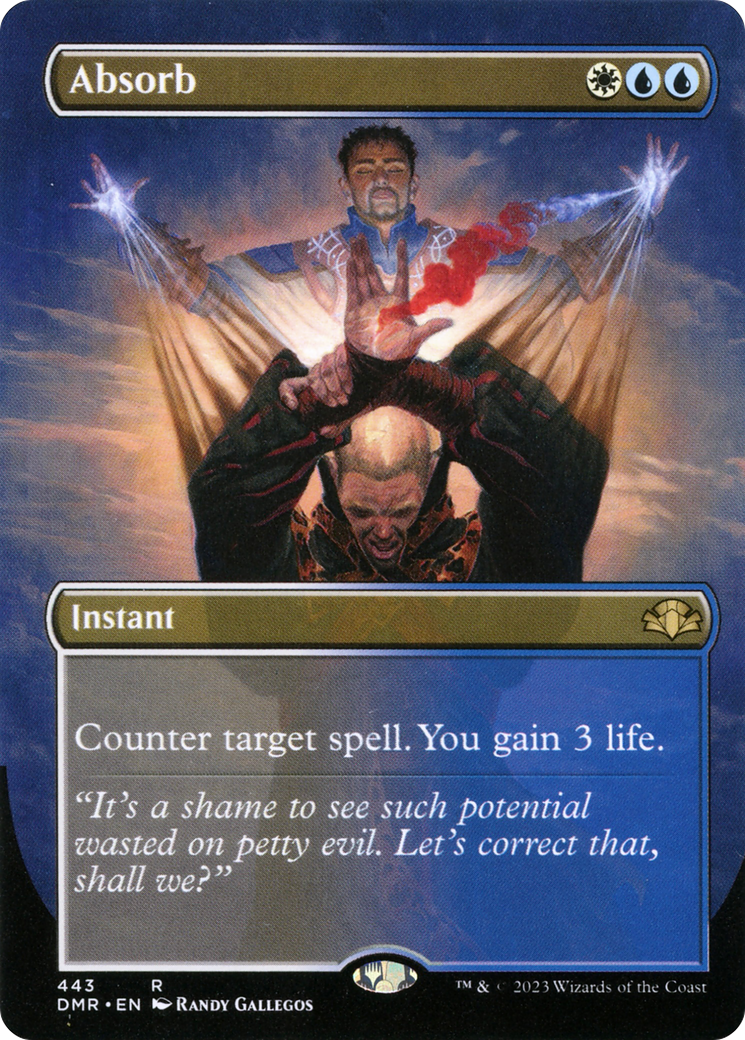 Absorb (Borderless Alternate Art) [Dominaria Remastered] | Gamers Paradise