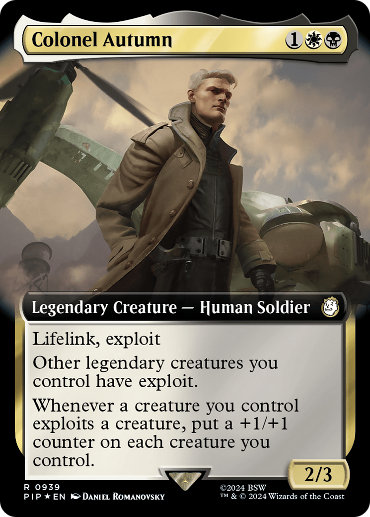 Colonel Autumn (Extended Art) (Surge Foil) [Fallout] | Gamers Paradise