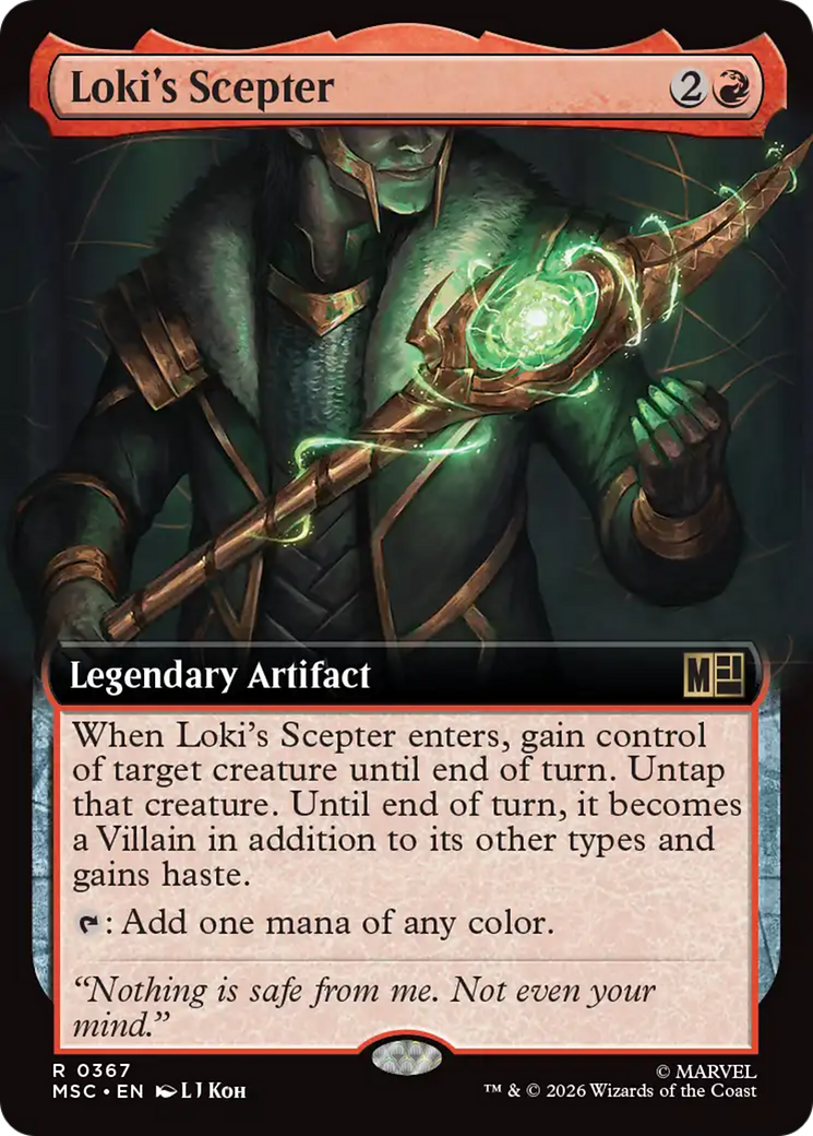 Loki's Scepter (Extended Art) [Marvel Super Heroes Commander] | Gamers Paradise