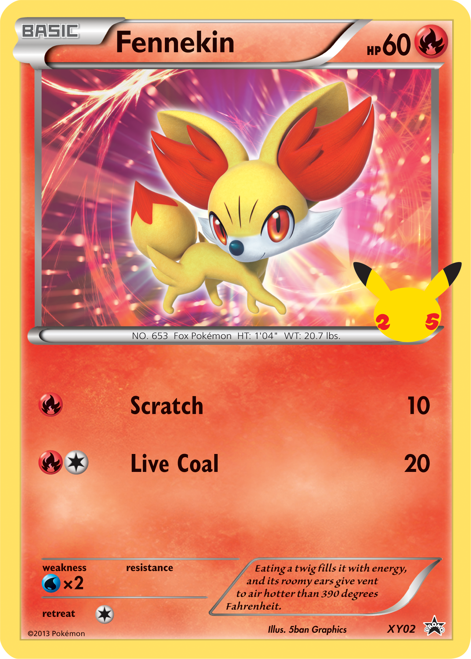 Fennekin (XY02) (Jumbo Card) [First Partner Pack] | Gamers Paradise