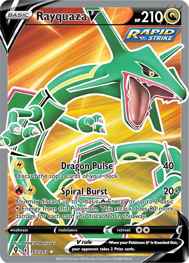 Rayquaza V (193/203) [Sword & Shield: Evolving Skies] | Gamers Paradise