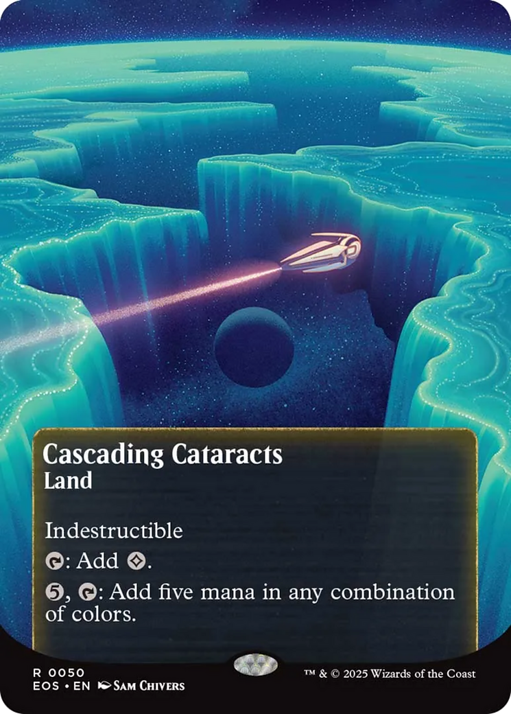 Cascading Cataracts (0050) (Borderless) [Edge of Eternities: Stellar Sights] | Gamers Paradise