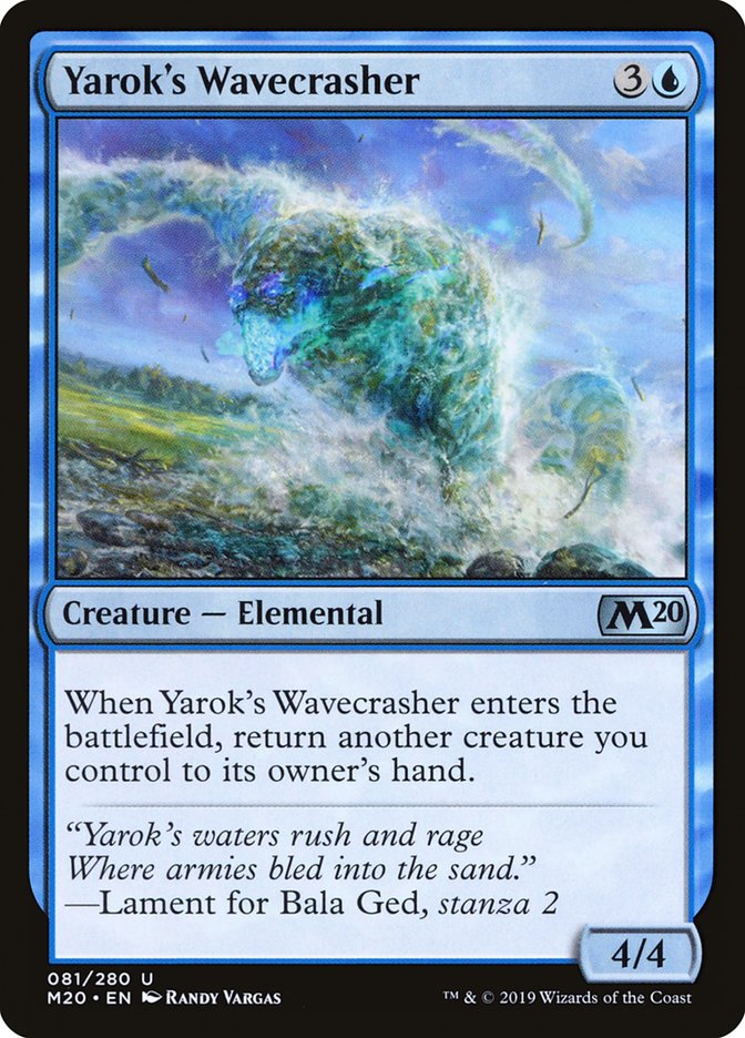 Yarok's Wavecrasher [Core Set 2020] | Gamers Paradise