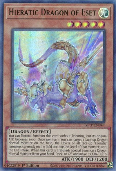 Hieratic Dragon of Eset [GFTP-EN049] Ultra Rare | Gamers Paradise